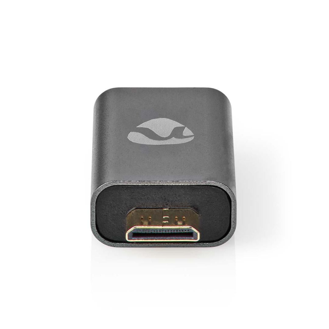 Nedis HDMI Male - HDMI Mini Connector Adapter Gun Metal