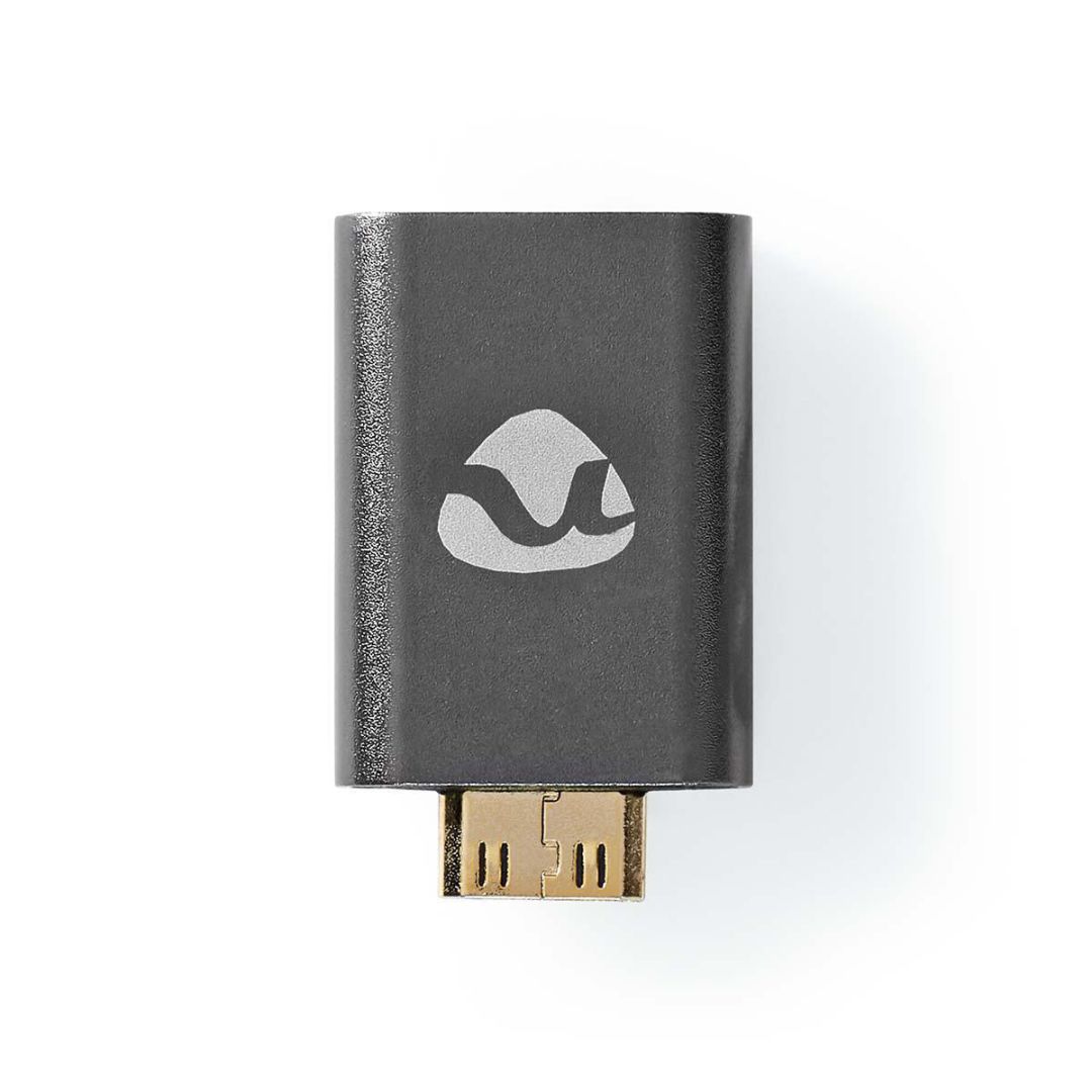 Nedis HDMI Male - HDMI Mini Connector Adapter Gun Metal