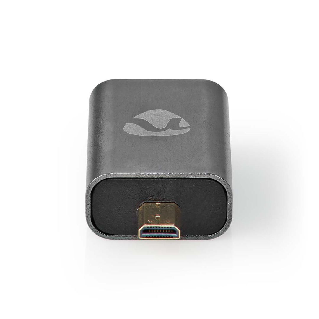 Nedis HDMI Male - HDMI Micro Connector Adapter Gun Metal