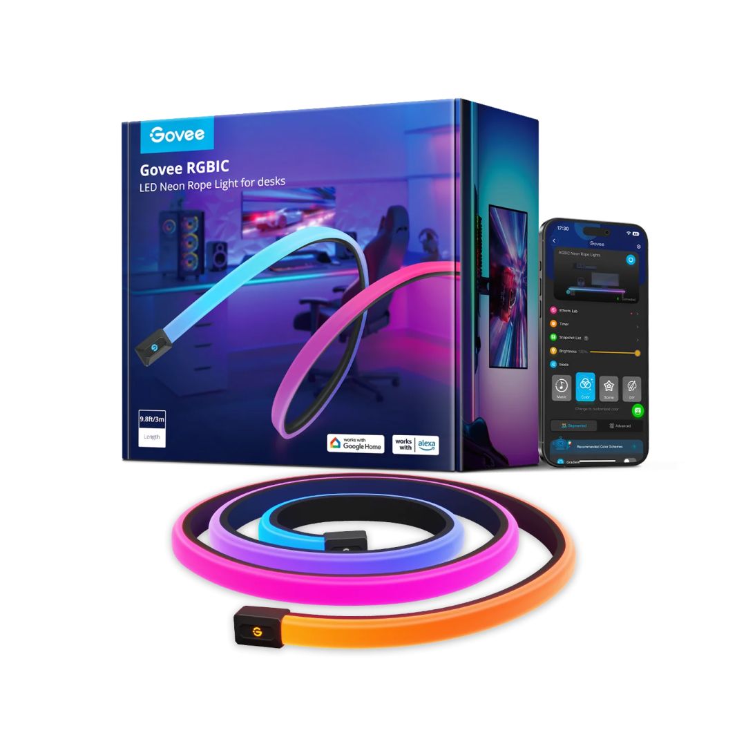 Govee RGBIC LED Neon Rope Lights for Desks 2m