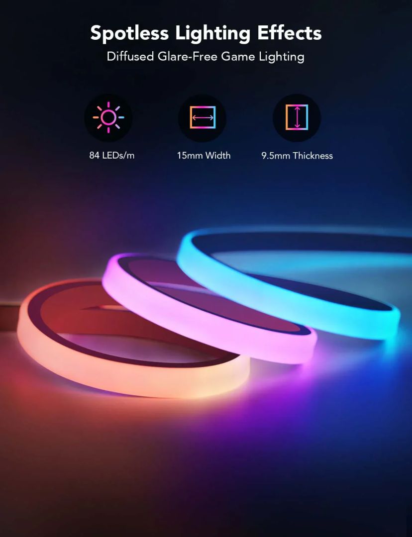Govee RGBIC LED Neon Rope Lights for Desks 2m