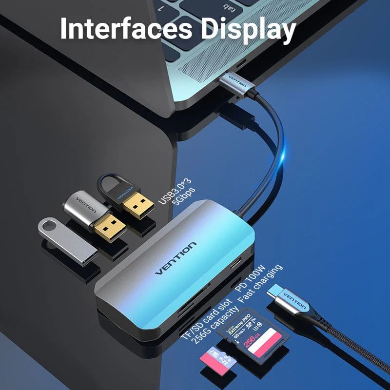Vention TNHHB USB3.0 Card Reader Silver