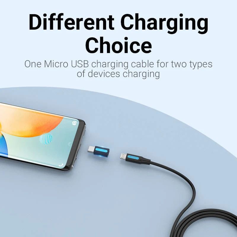 Vention USB-C to microUSB Adapter Black