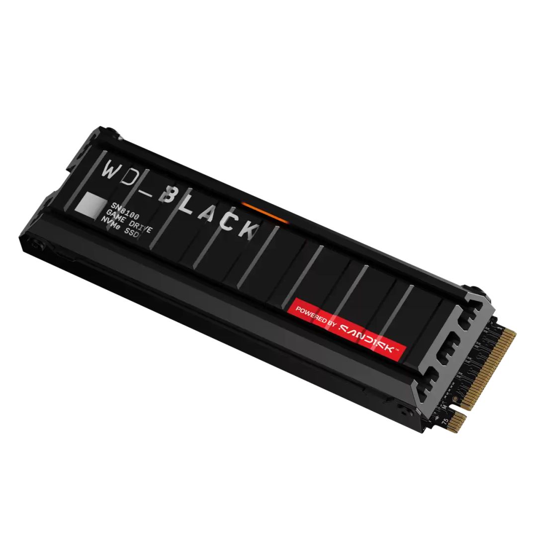 Western Digital 8TB M.2 2280 NVMe SN8100 with Heatsink Black