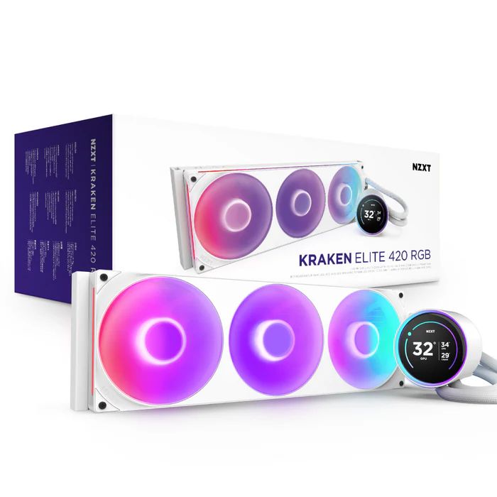 NZXT Kraken Elite 420 RGB White