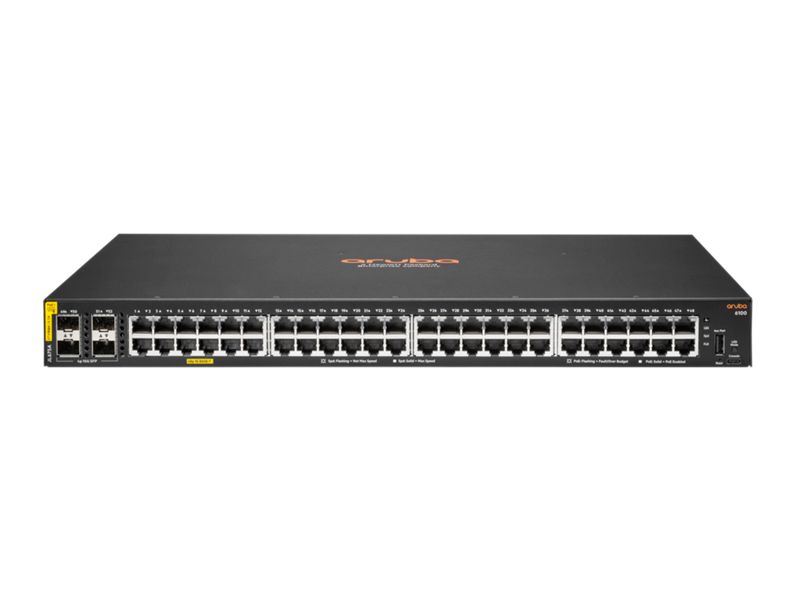 HP Aruba 6100 48G Class4 PoE 4SFP+ 370W Switch