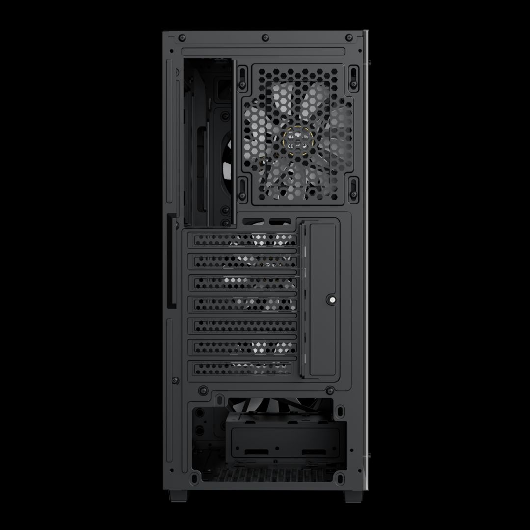 Gamdias Aura GC1 Elite ARGB Tempered Glass Black
