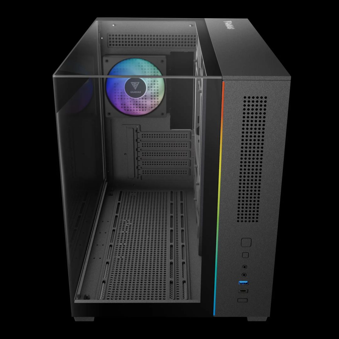 Gamdias Atlas M3M Tempered Glass Black