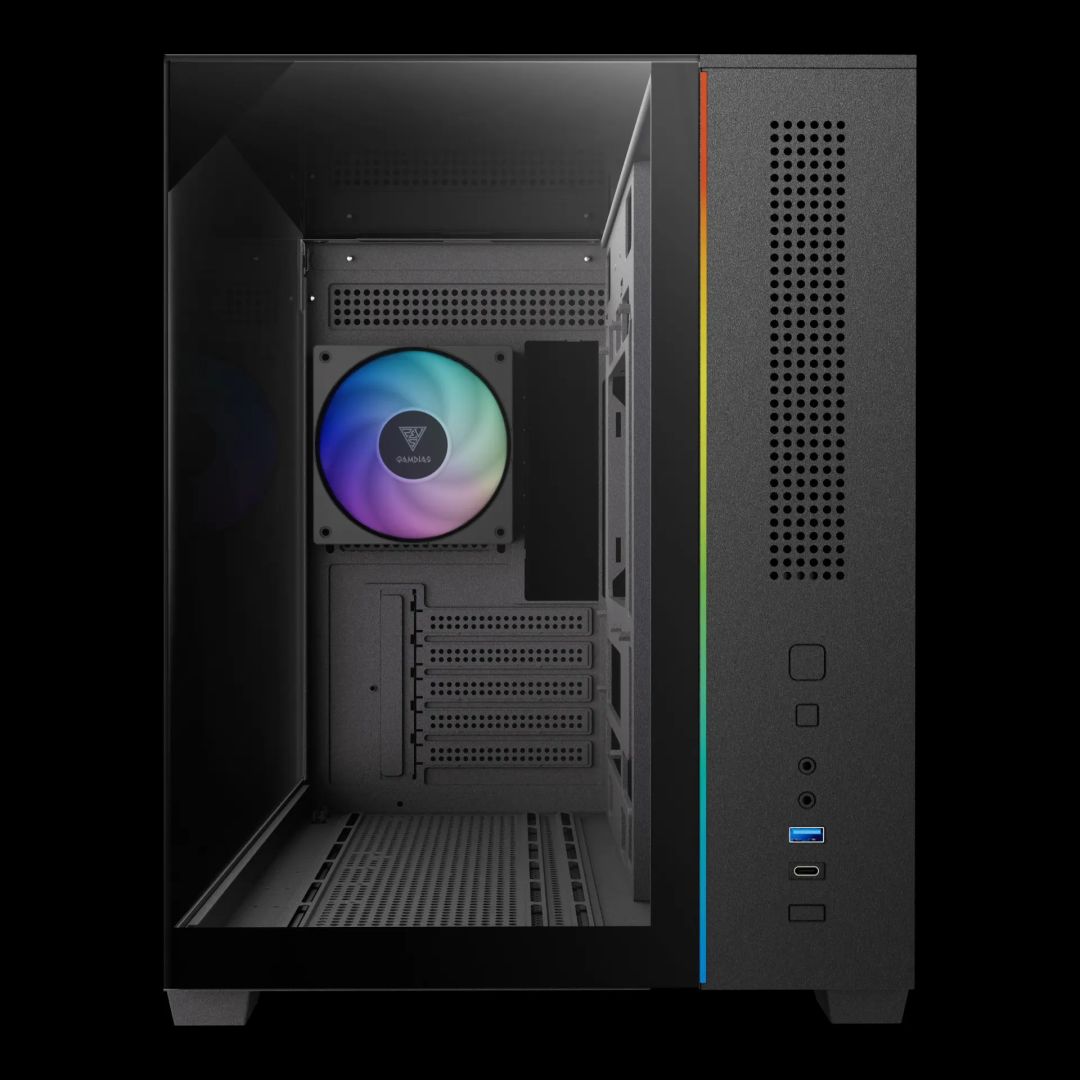 Gamdias Atlas M3M Tempered Glass Black