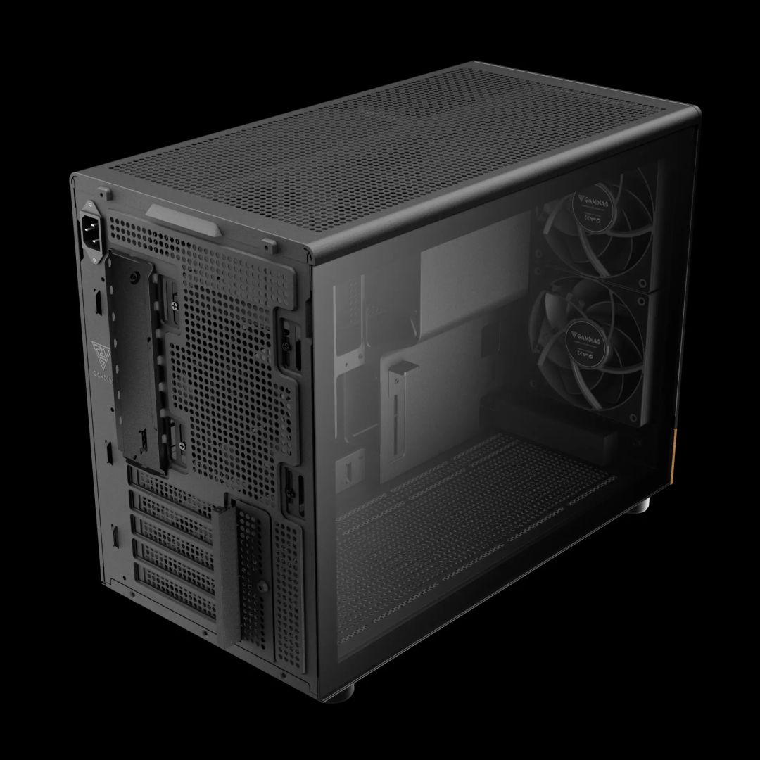 Gamdias Athena M4M Wood Tempered Glass Black/Wood