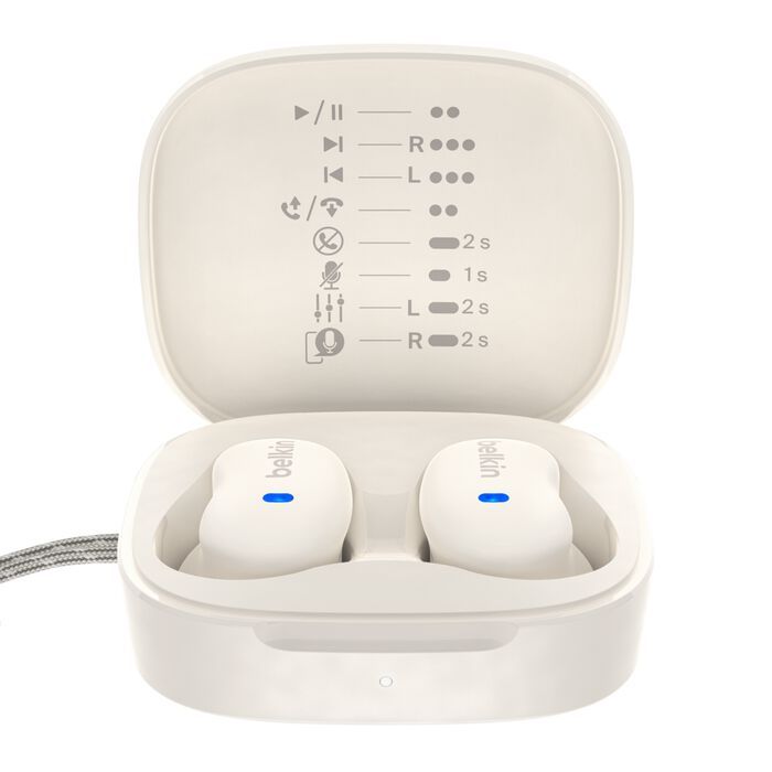 Belkin SoundForm Anywhere True Wireless Earbuds Sand
