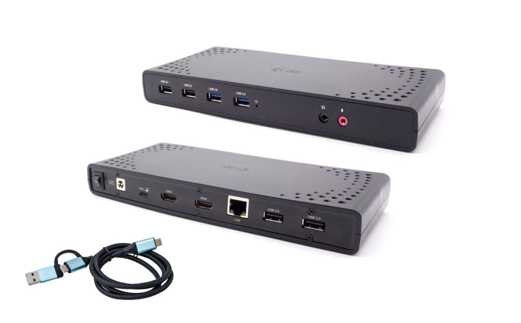 I-TEC USB3.0/USB-C/Thunderbolt Dual Display Docking Station + Power Delivery 85W