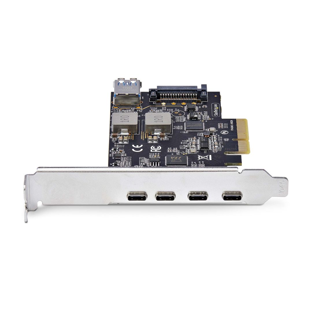 Startech 5-Port USB PCIe Card, USB 3.2 10Gbps, PCI Express Card with 4x USB-C Ports, 1x USB-A Internal Port