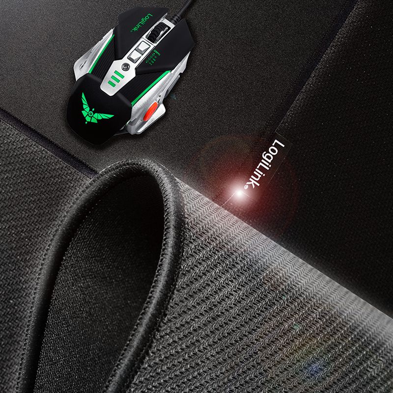 Logilink Gaming stitched edges Egérpad Black