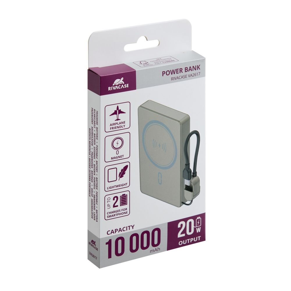 RivaCase Rivapower VA2617 10000mAh PowerBank Grey