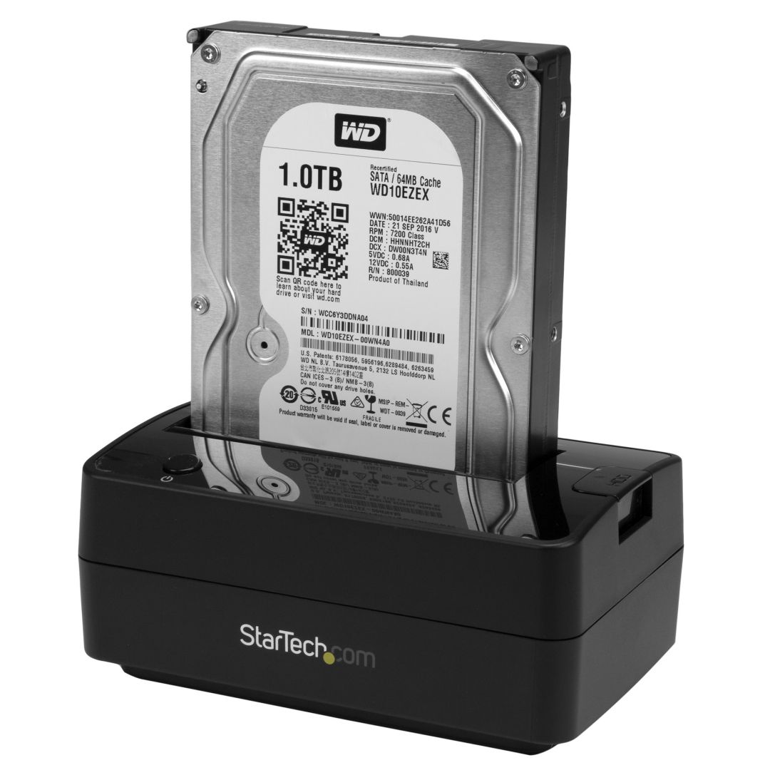 Startech SDOCKU313E Single Bay USB 3.1 / eSATA to SATA Hard Drive Docking Station Black