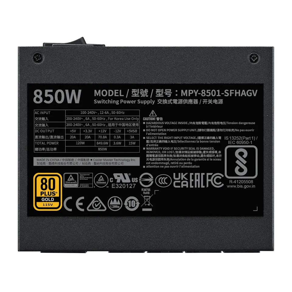Cooler Master 850W 80+ Gold V850 SFX