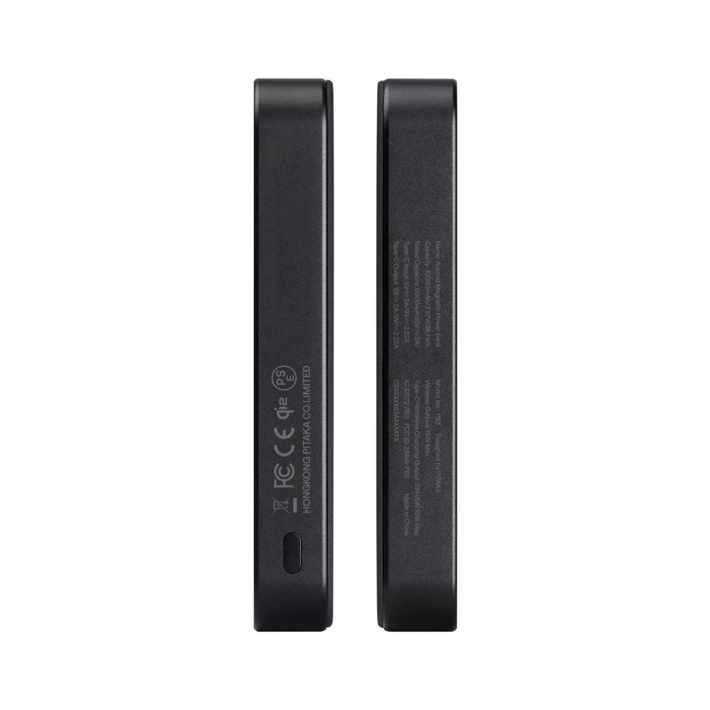 Pitaka Qi2 10000mAh Power Bank Black/Grey