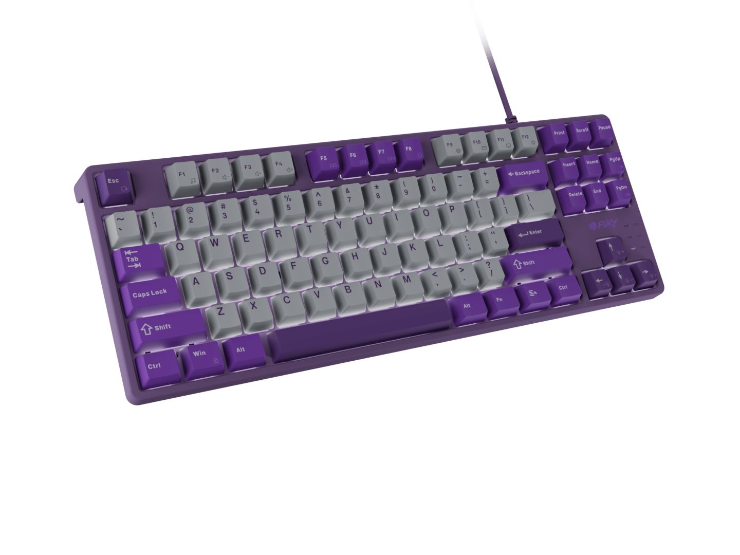 FURY Kanabo K2 Gaming Keyboard Grey/Purple US