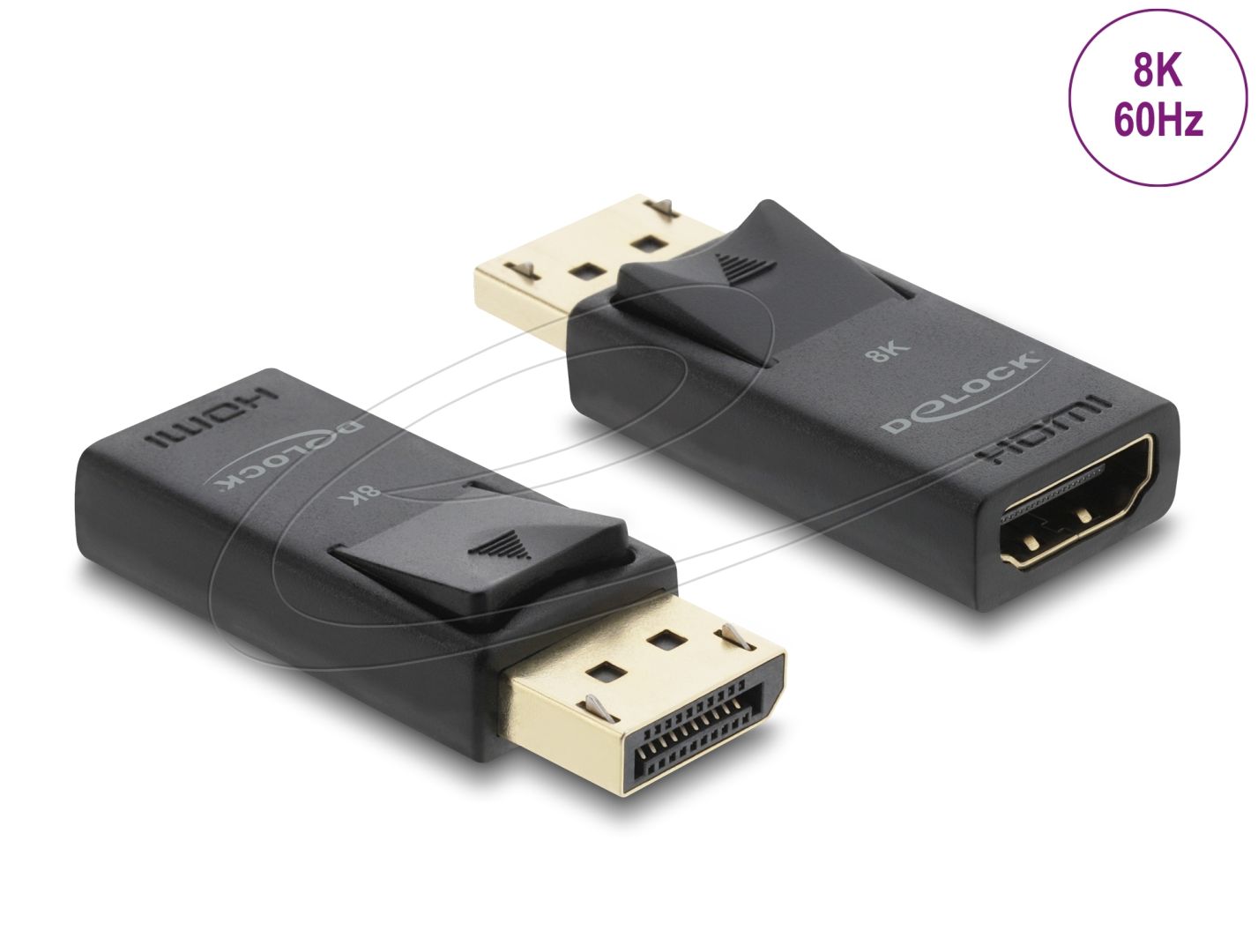 DeLock Active DisplayPort 1.4 to HDMI Adapter 8K with HDR Black