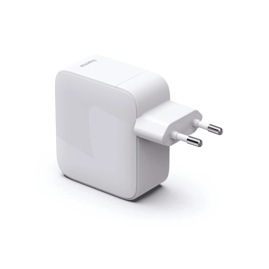 Hama Fast Charger GaN 2xUSB-C PD 65W White