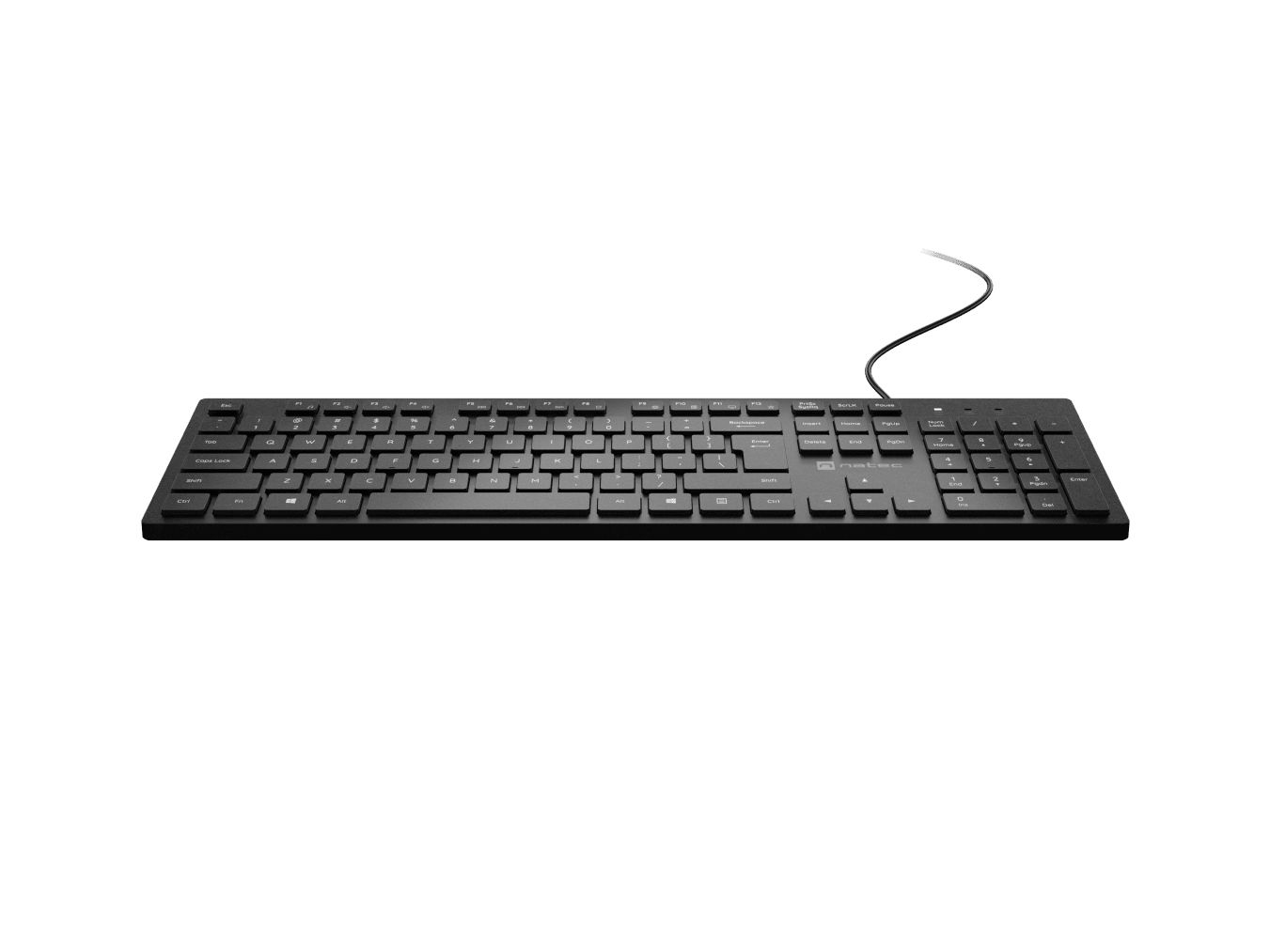 natec Herring Slim Keyboard Black US