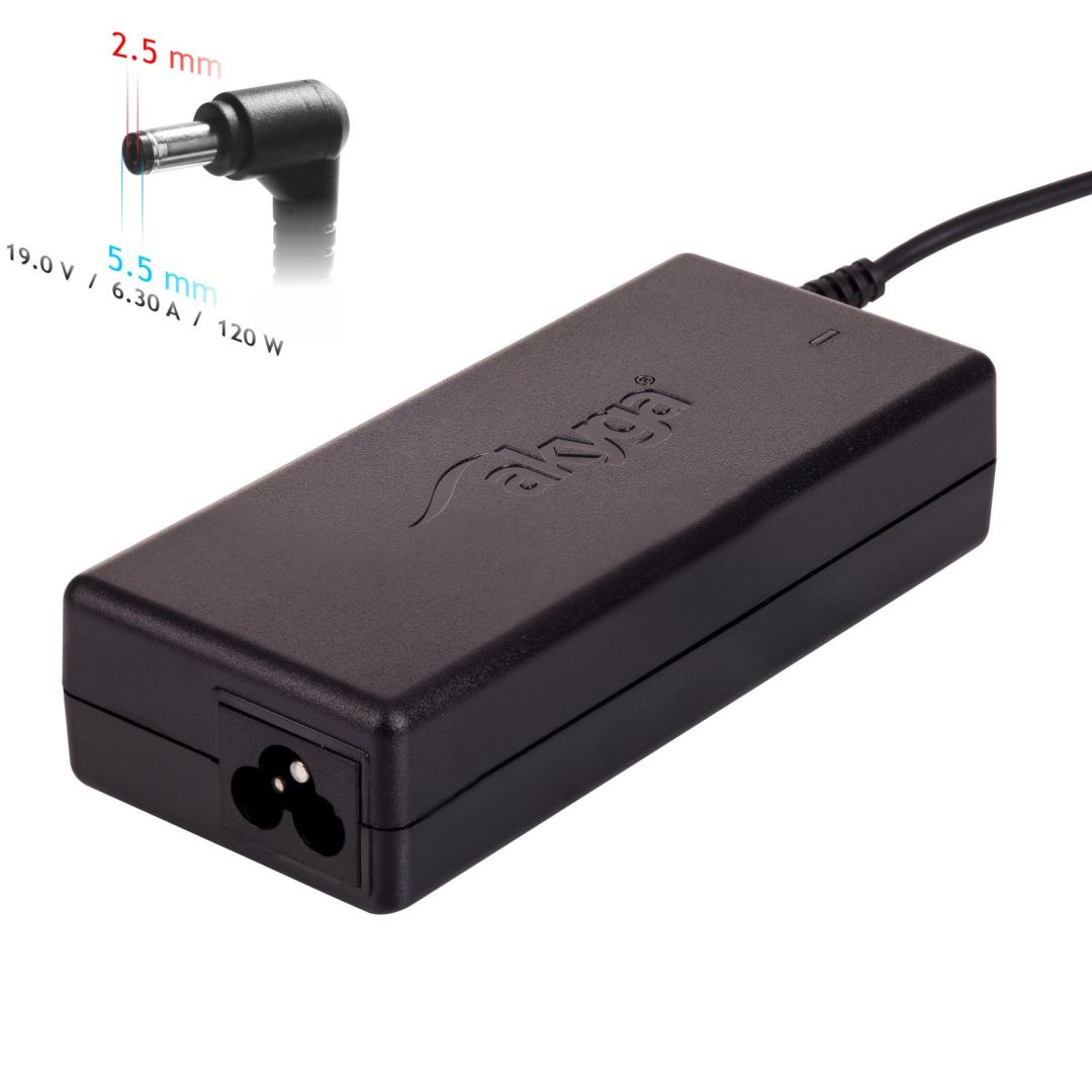 Akyga AK-ND-44 19V / 6,3A 120W 5,5x2,5mm univerzális hálózati notebook töltő