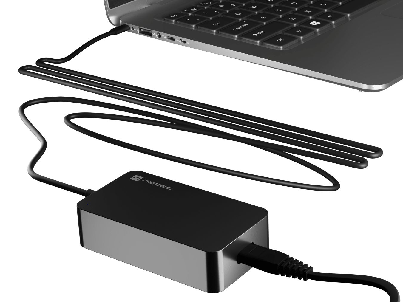 natec Grayling Gan 65W 20V / 3,25A 65W univerzális hálózati töltő