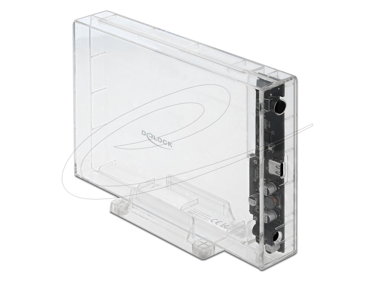 DeLock External Enclosure for 3.5″ SATA HDD Transparent