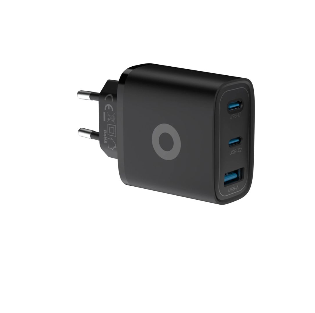 Mobile Origin Mobile Origin GaN 40W Wall Charger MO13, black 1 USB-A + 2 USB-C Black