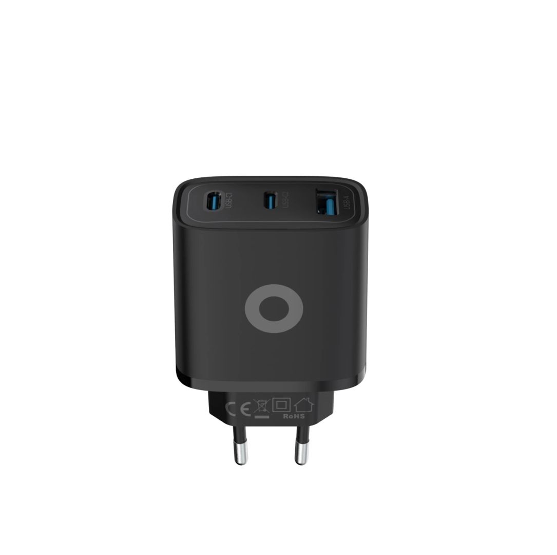 Mobile Origin Mobile Origin GaN 40W Wall Charger MO13, black 1 USB-A + 2 USB-C Black