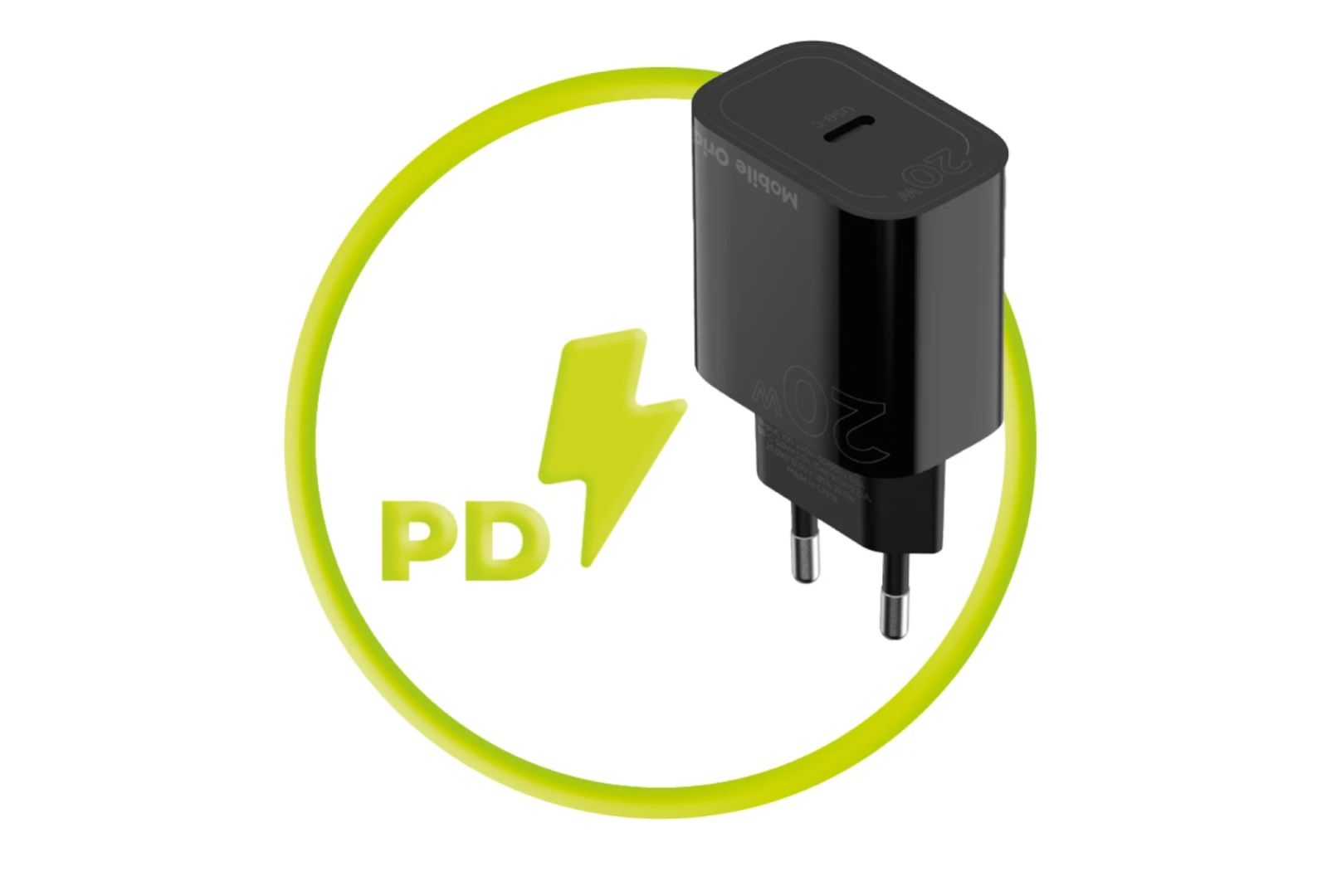 Mobile Origin PD20W Wall Charger MO11 1USB-C Black