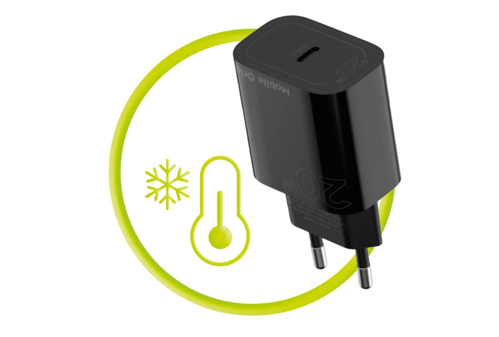 Mobile Origin PD20W Wall Charger MO11 1USB-C Black