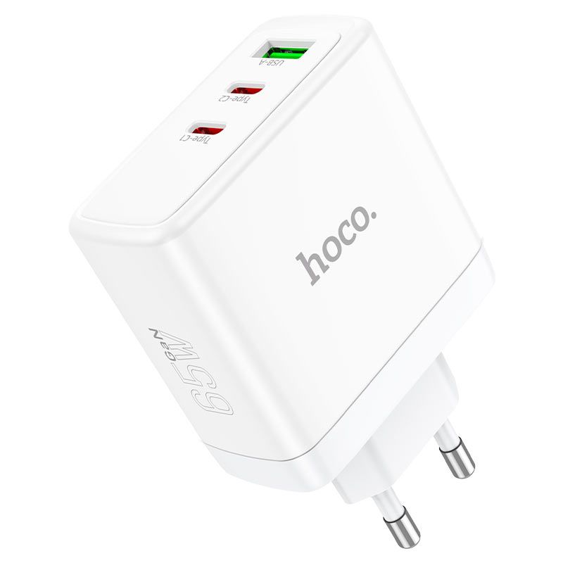 Hoco N30 Glory PD65W + QC3.0 Charger White