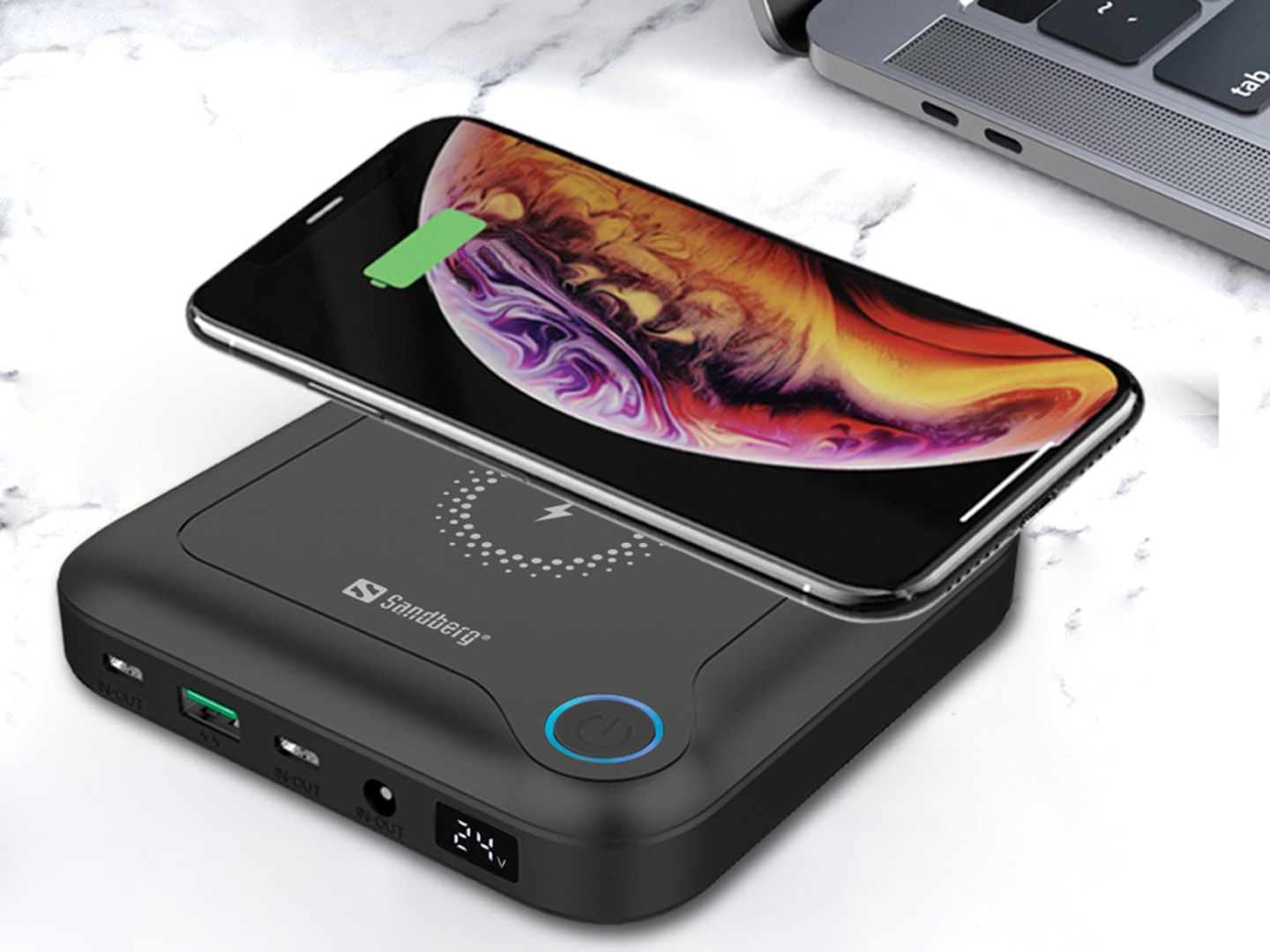 Sandberg All-in1 Laptop 25000mAh PowerBank Black