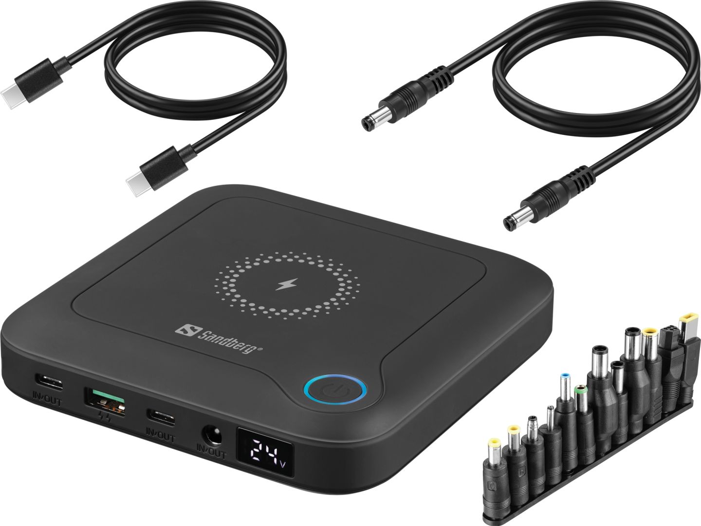 Sandberg All-in1 Laptop 25000mAh PowerBank Black