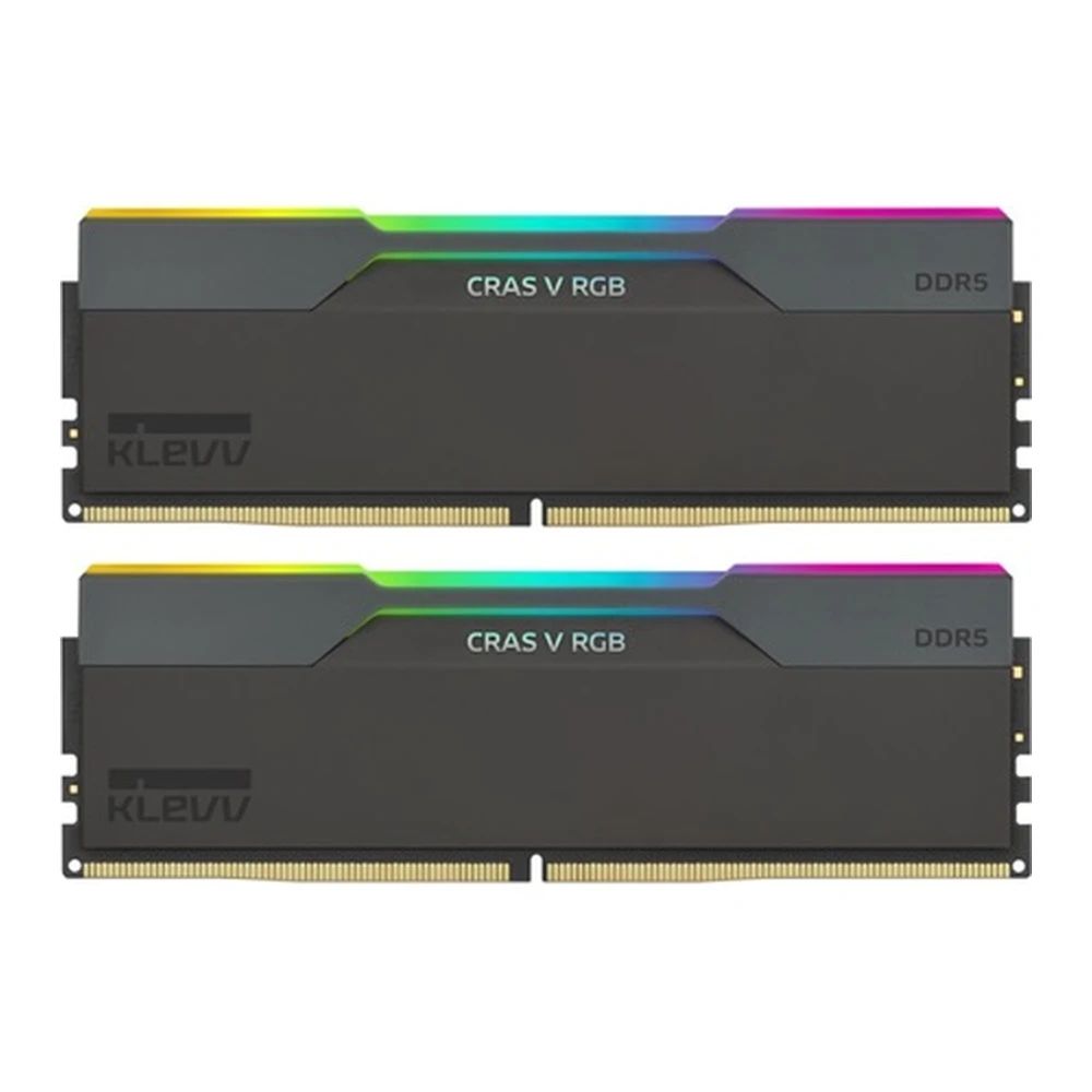 Klevv 32GB DDR5 6000MHz Kit(2x16GB) Cras V RGB for AMD Obsidian Black