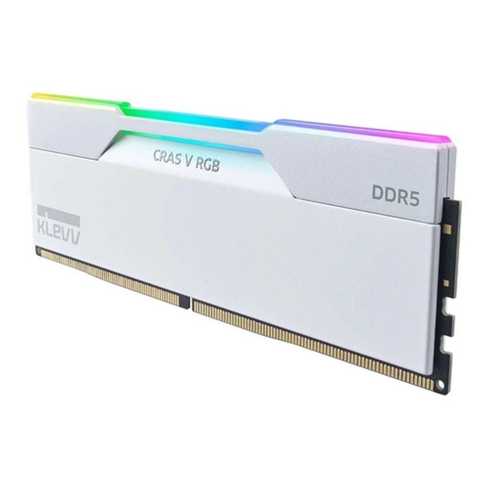 Klevv 64GB DDR5 6000MHz Kit(2x32GB) Cras V RGB Brilliant White