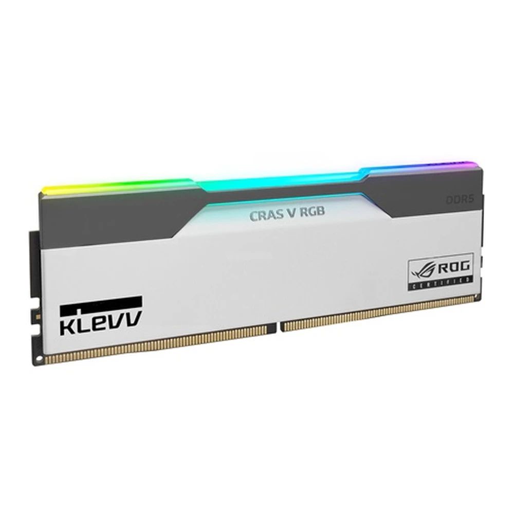 Klevv 32GB DDR5 6200MHz Kit(2x16GB) Cras V RGB ROG White/Grey