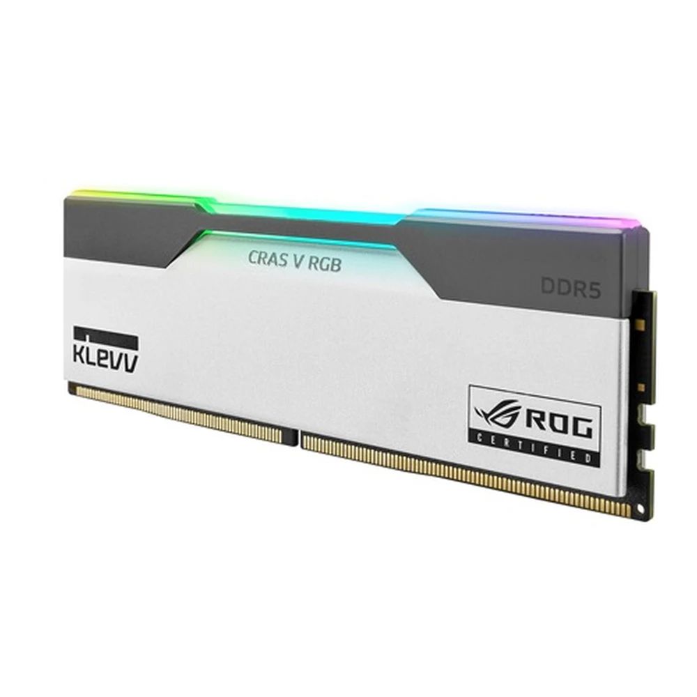 Klevv 32GB DDR5 6200MHz Kit(2x16GB) Cras V RGB ROG White/Grey