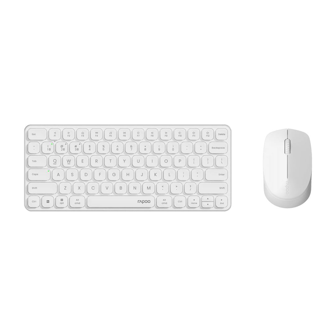 Rapoo 9010M Multi-mode Wireless Ultra-slim Desktop Combo White HU