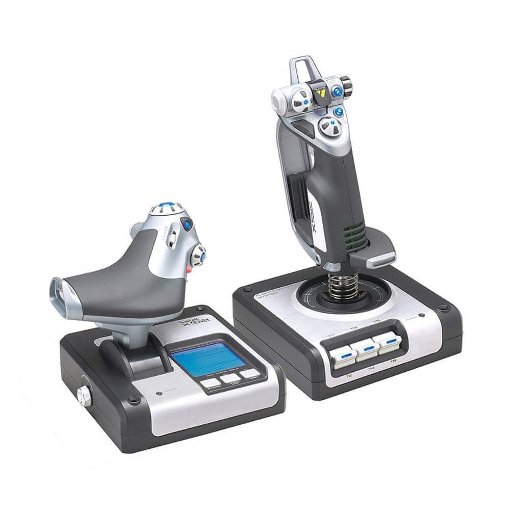 Logitech X52 Flight Control System USB Joystick Black/Silver