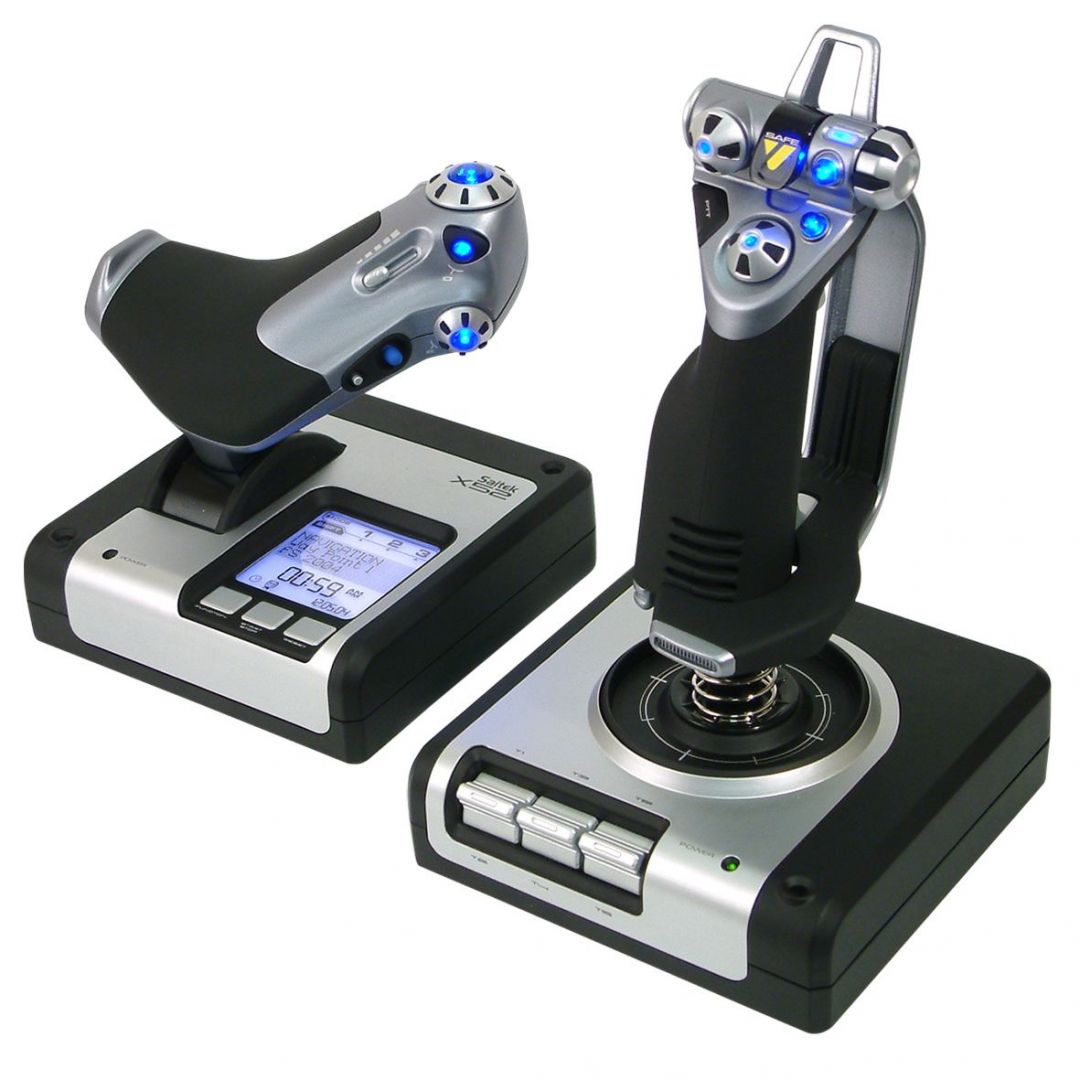 Logitech X52 Flight Control System USB Joystick Black/Silver