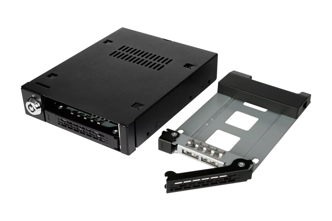 IcyDock ToughArmor MB992SK-B Full Metal 2 Bay 2.5” SATA/SAS HDD & SSD Mobile Rack for External 3.5