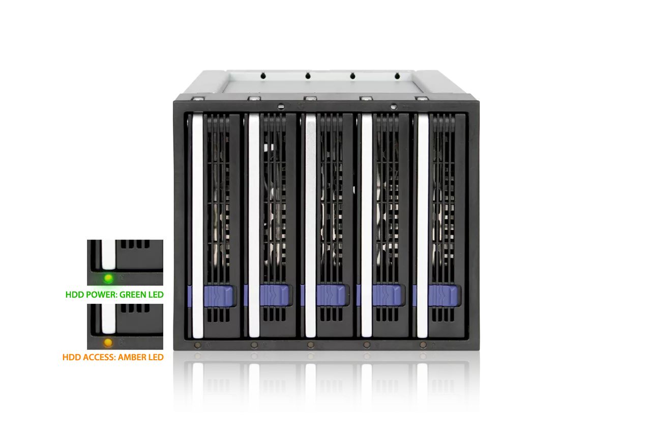 IcyDock FatCage MB155SP-B 5 Bay EZ-Tray 3.5