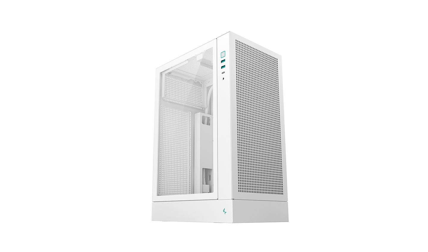 DeepCool CH170 Plus Tempered Glass White