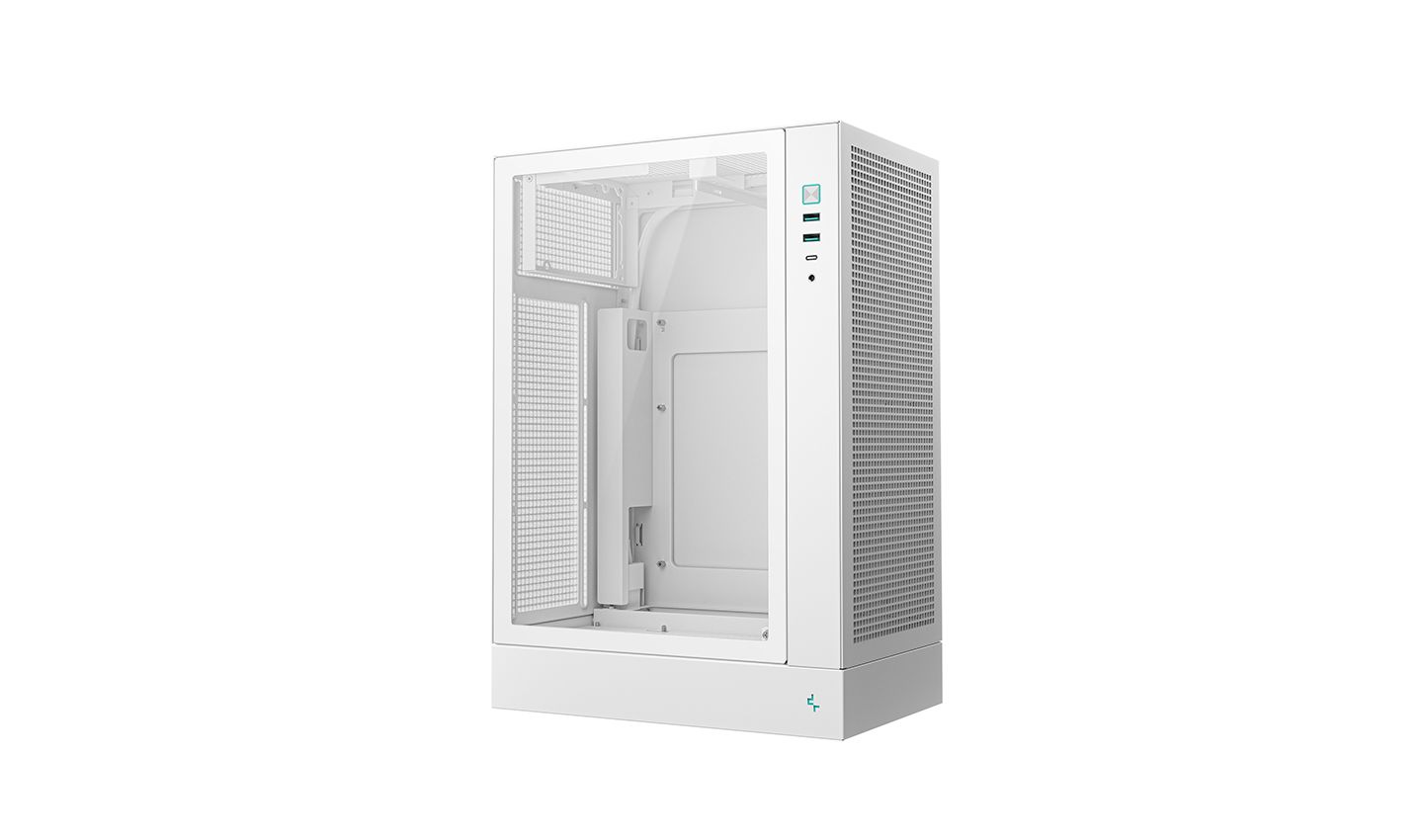 DeepCool CH170 Plus Tempered Glass White