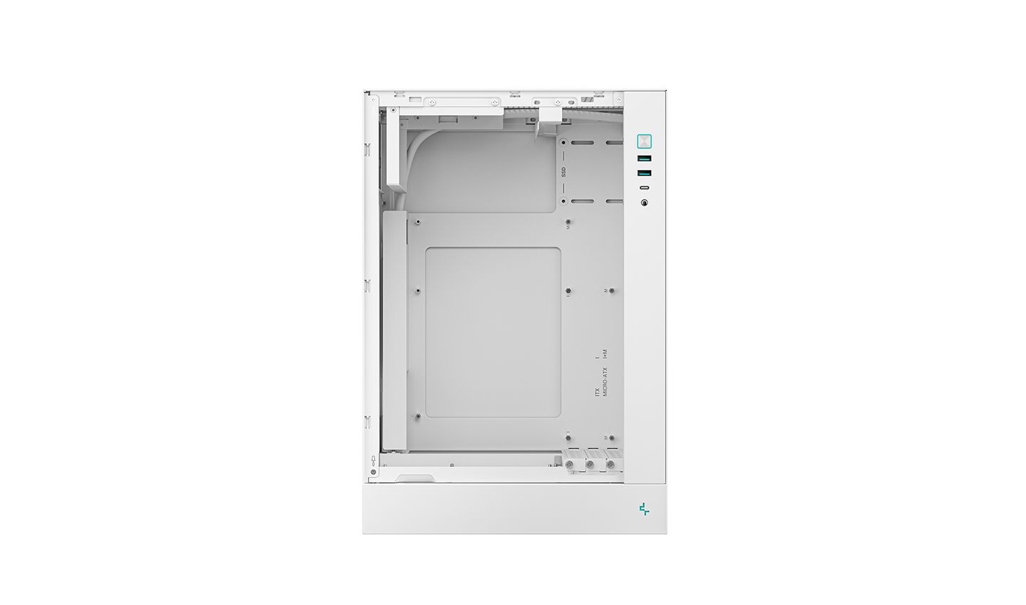 DeepCool CH170 Plus Tempered Glass White