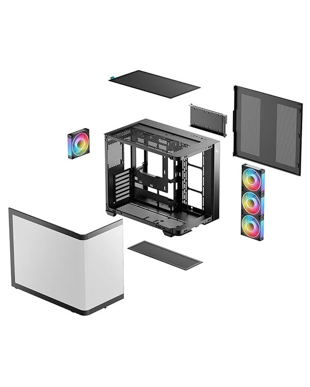 DeepCool CG530U 4F Tempered Glass Black
