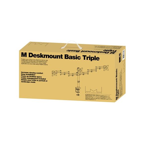 Multibrackets M Deskmount Basic Triple 15-24
